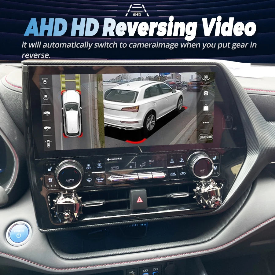 12.3 inch For Toyota Highlander 2022 Crown Kluger Android 14 8+128G Car Radio Autoradio St