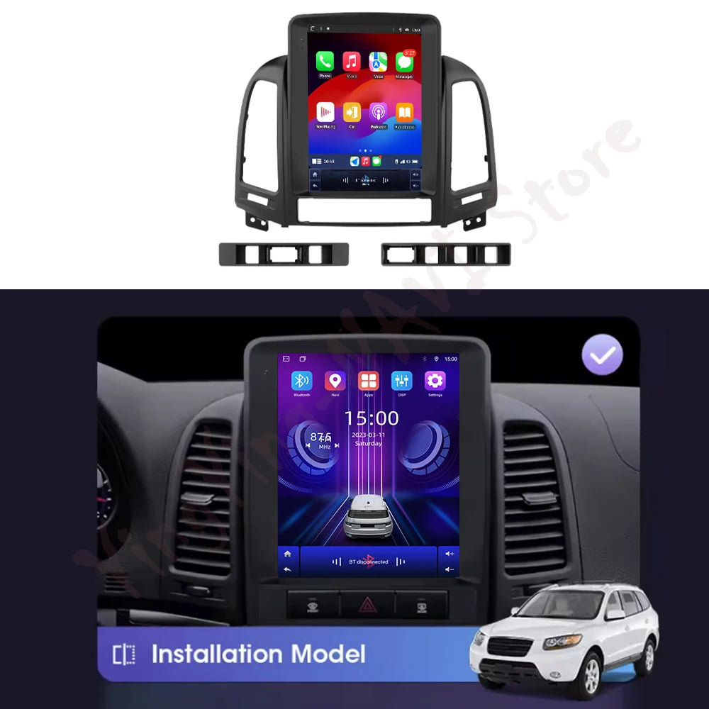 9.7 lnch for Hyundai Santa Fe 2 2006-2012 Car Radio Multimedia Player Android 16 DSP Stere