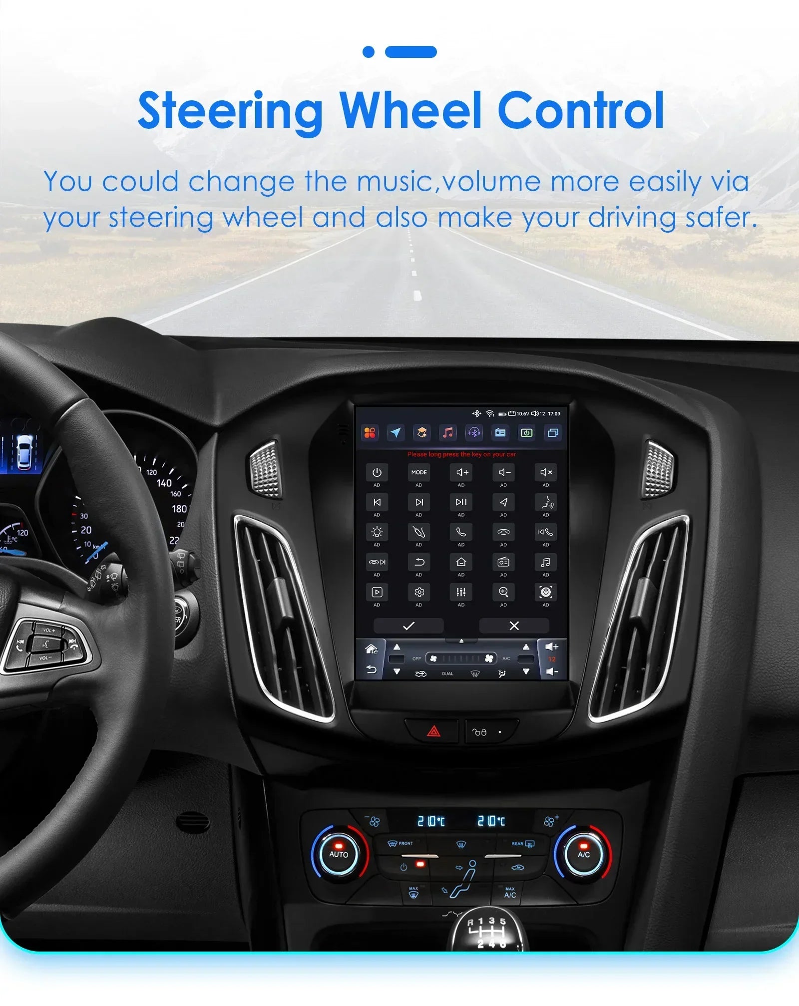 9.7"Android 13 Car radio DSP Carplay for Ford Focus 3 MK 3 2011-2017 2018 2019 Multimedia