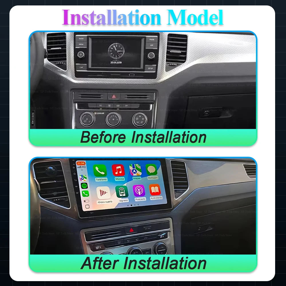 Android 16 For Volkswagen Vw Sportsvan 2016-2019 Car Radio Multimedia Video Player Stereo  | AUTOKITSHOP