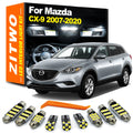 ZITWO 13Pcs LED Interior Dome Reading Light Plate Trunk Lamp Kit For Mazda CX9 C for Mazda CX9 2009-2018 - Canbus LED Ca