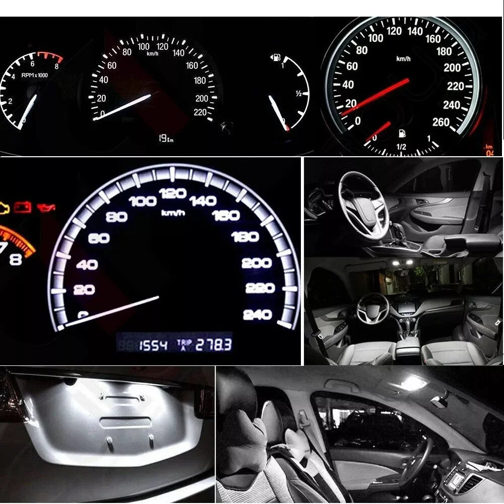 T10 W5W LED Bulbs 158 192 194 168 5630 SMD Car Interior Lights Auto Dashboard Instrument P