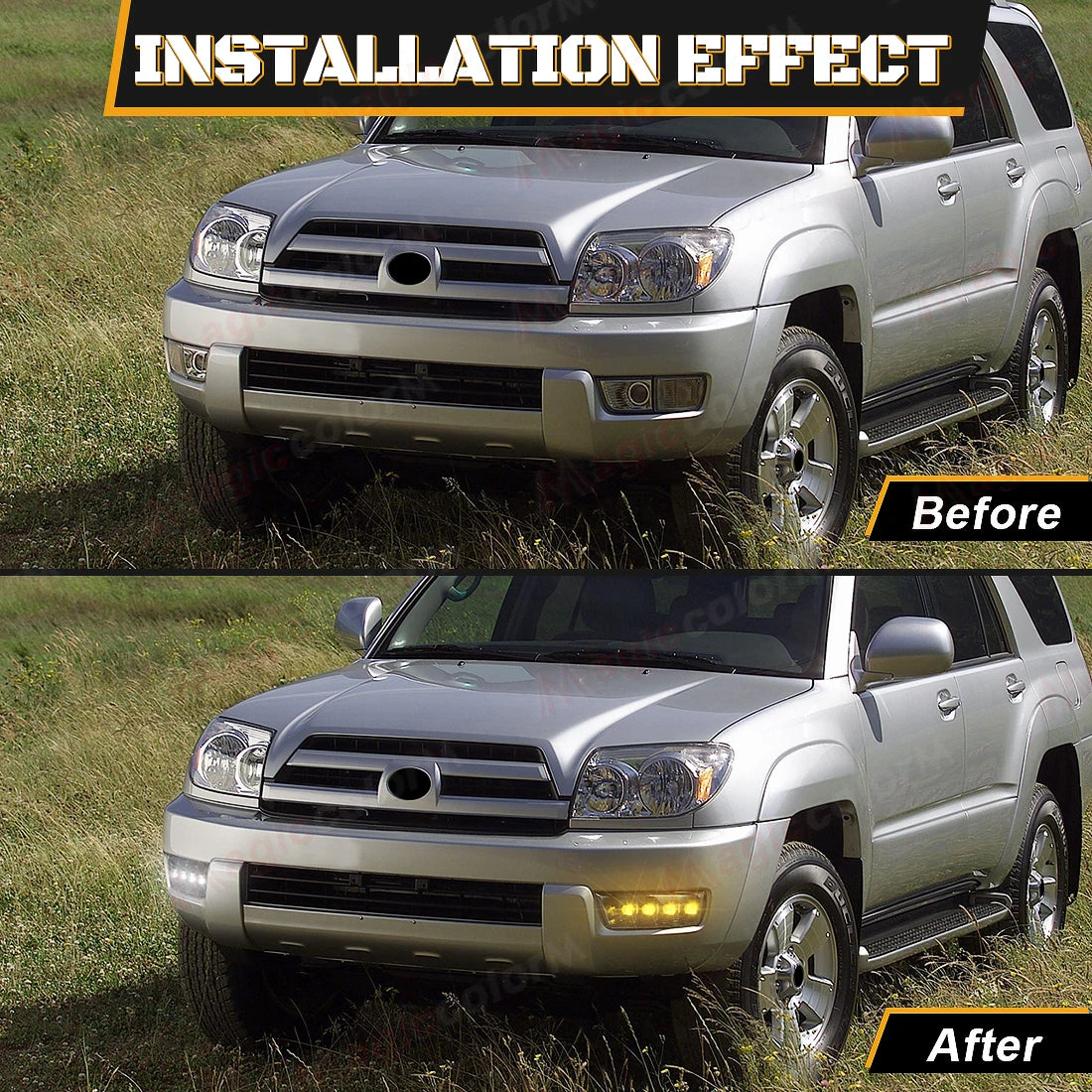 Led DRL For Toyota 4 Runner 4Runner 2003 2004 2005 Daytime Running Lights Fog Lamp Dynamic | AUTOKITSHOP