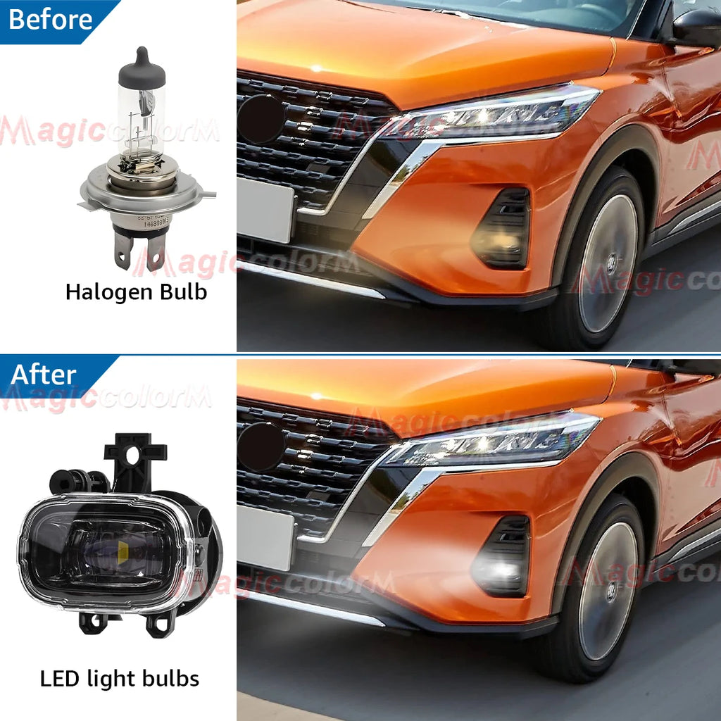 Halogen Led Fog Lamp for Nissan NAVARA NP300 X-trail Xtrail Rogue Kicks Juke Frontier Path | AUTOKITSHOP