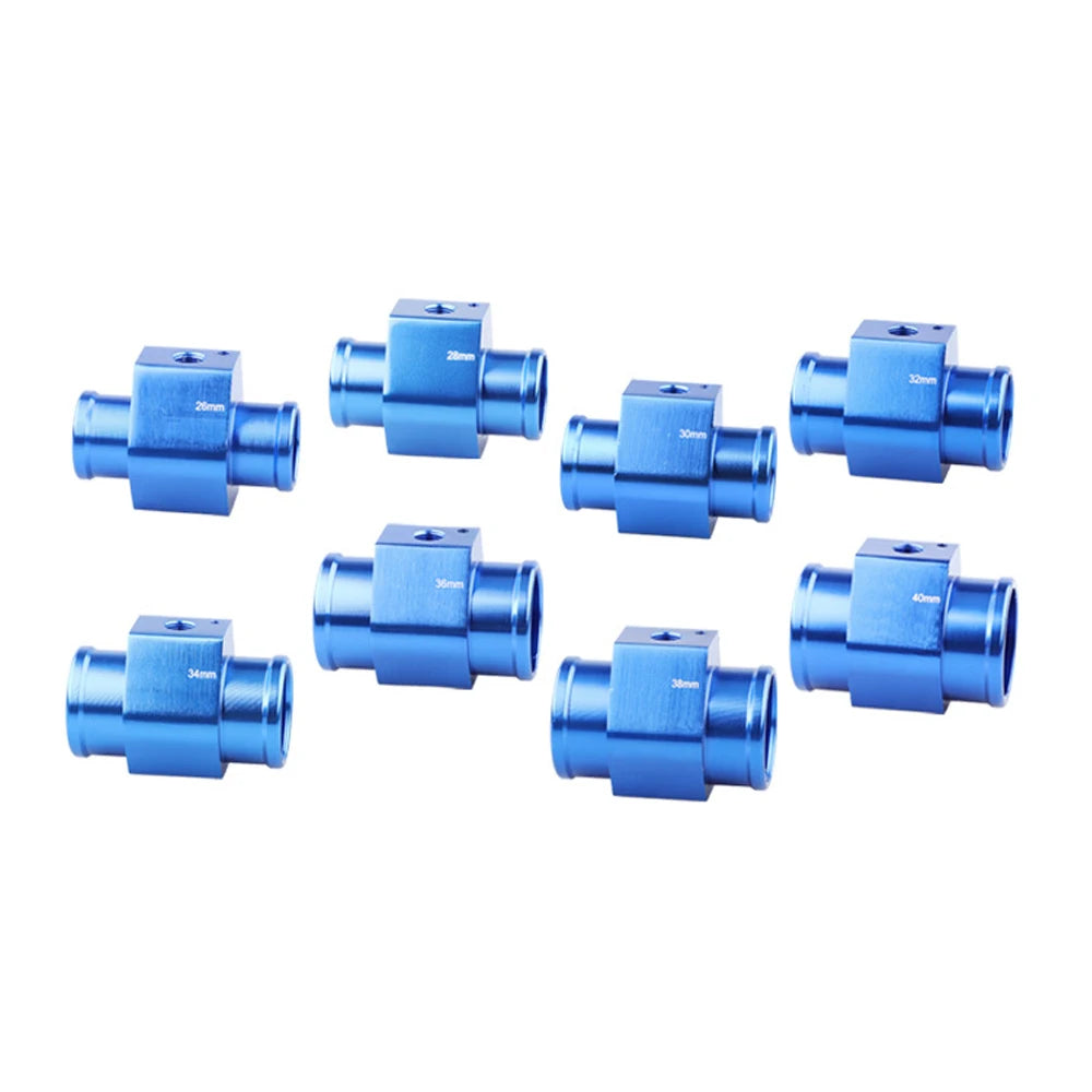 Universal Blue/Black Water Temperature Temp 26mm-40mm Sensor Gauge Joint Pipe Radiator Hose Adap - Automotive LED Light