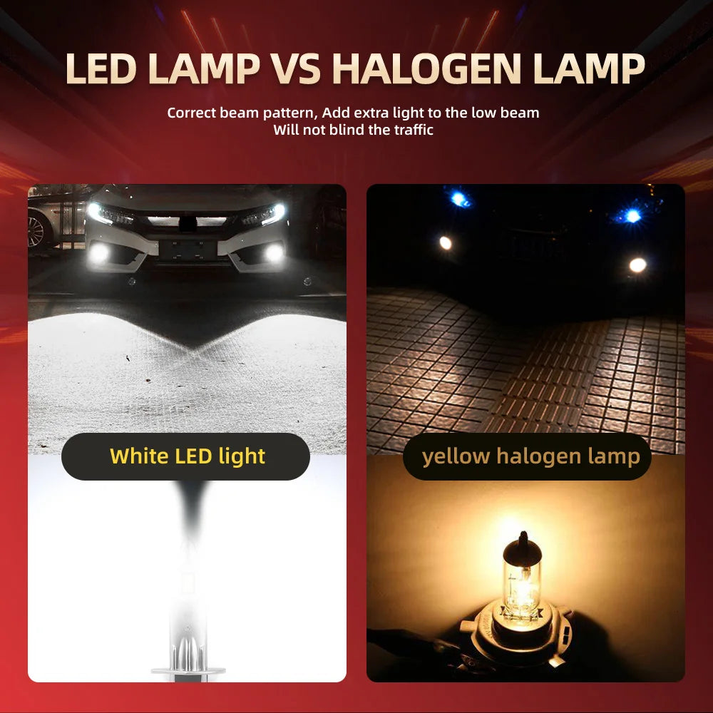 2/4Pcs 160W LED Headlight Bulbs CSP Chips H1 6000K Car Lights 12V For Volkswagen Beetle 19