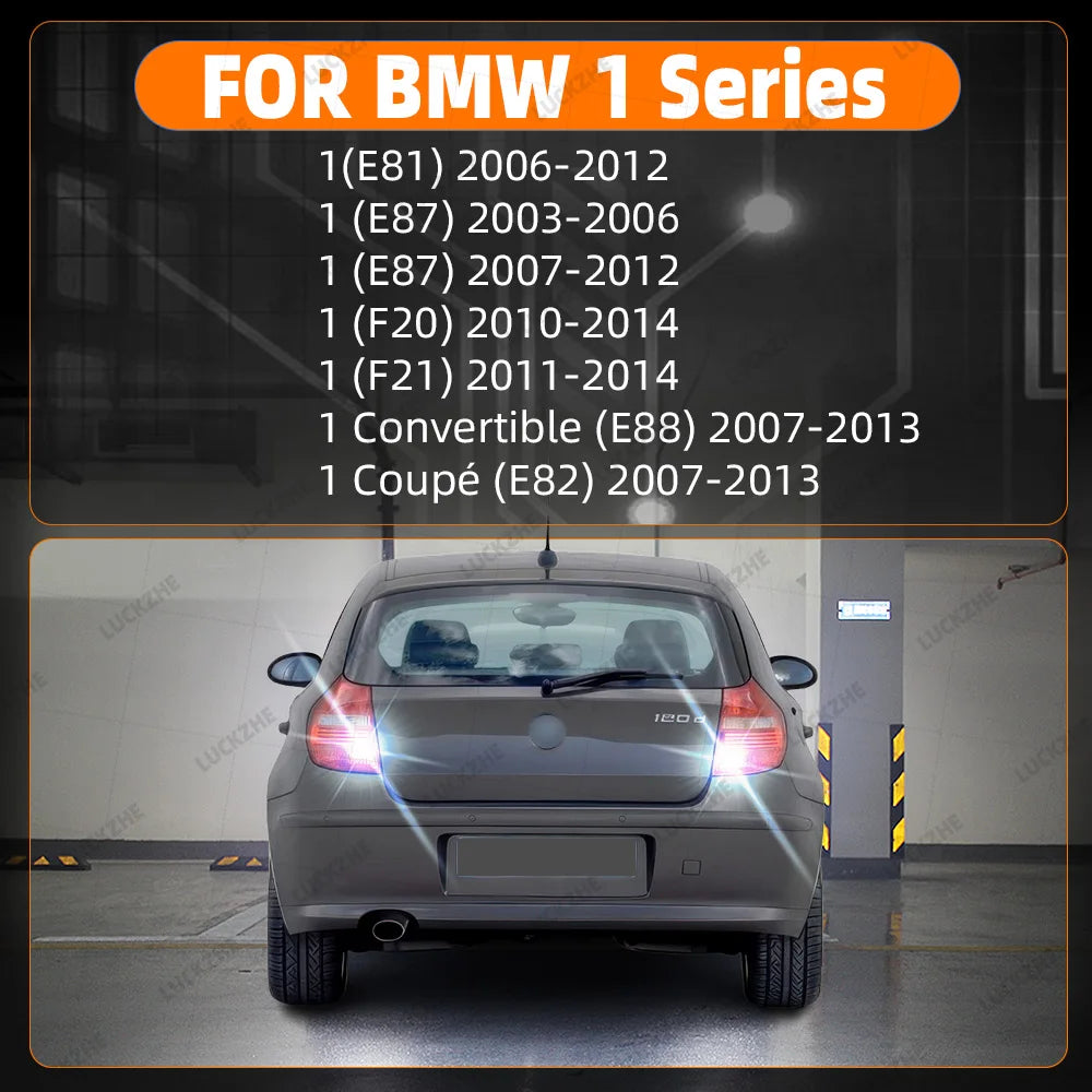 2-Piece LED Interior Light Kit for BMW 1 Series E81 E82 E87 F20 F21 E88 2003-2011 - Canbus Dome Map Door Trunk Bulbs ...