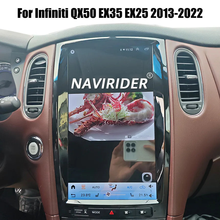 For Infiniti QX50 EX35 EX25 2013-2022 GPS Navi 13.8 Inch Android15 Vertical Screen Car Rad | AUTOKITSHOP