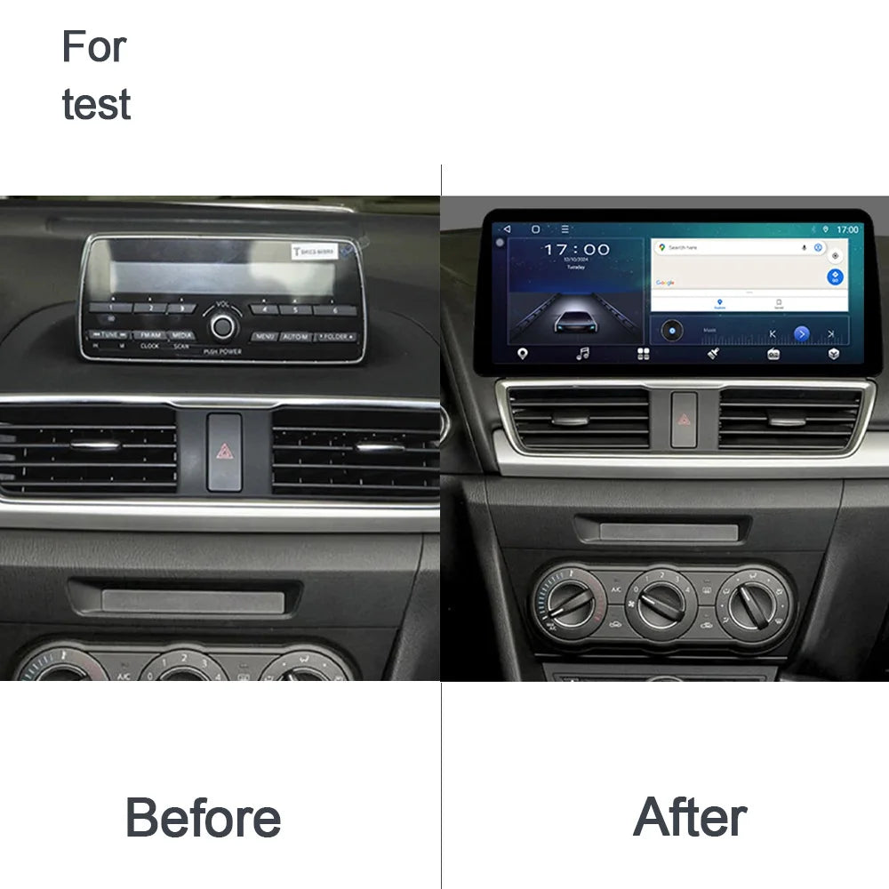 12.3" Car Radio GPS Stereo 8G+128GB CarPlay 720P WiFi Autoradio For Mazda3 Axela BM 2013-2019 - Android Navigation Syste
