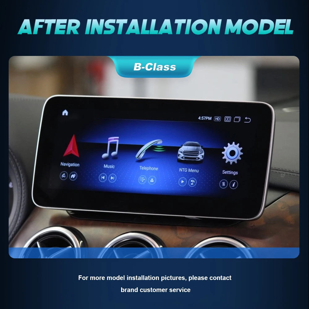 Android 14 Autoradio CarPlay For Mercedes Benz B Class W246 2011-2019 Touch Screen Navigat