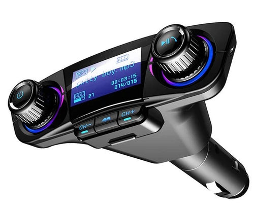 FM Transmitter Aux Bluetooth Handsfree Car Audio MP3 Charger USB