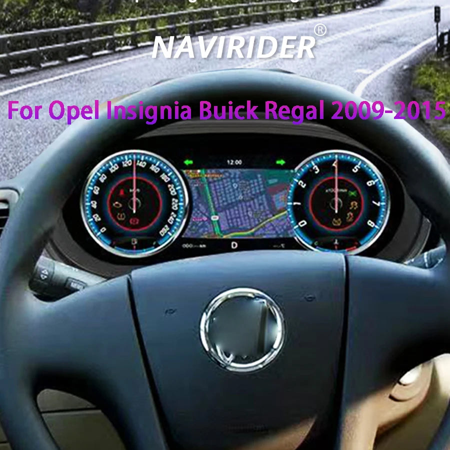 12.3" LCD Instrument Cluster For Opel Insignia Buick Regal 2009-2015 Virtual Cockpit Speed