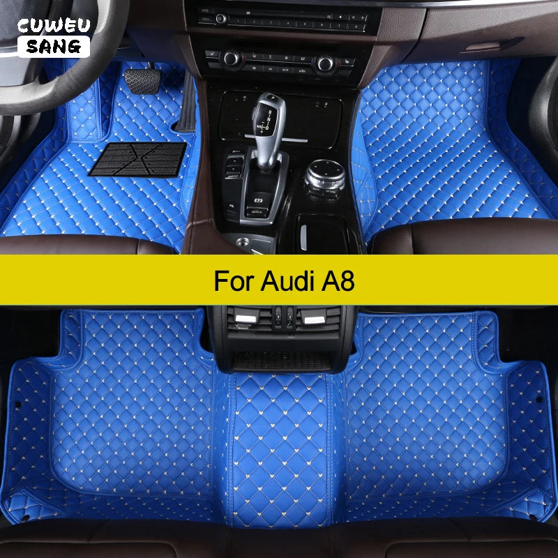 CUWEUSANG Custom Car Floor Mats For Audi A8 Auto Carpets Foot Coche Accessorie | AUTOKITSHOP