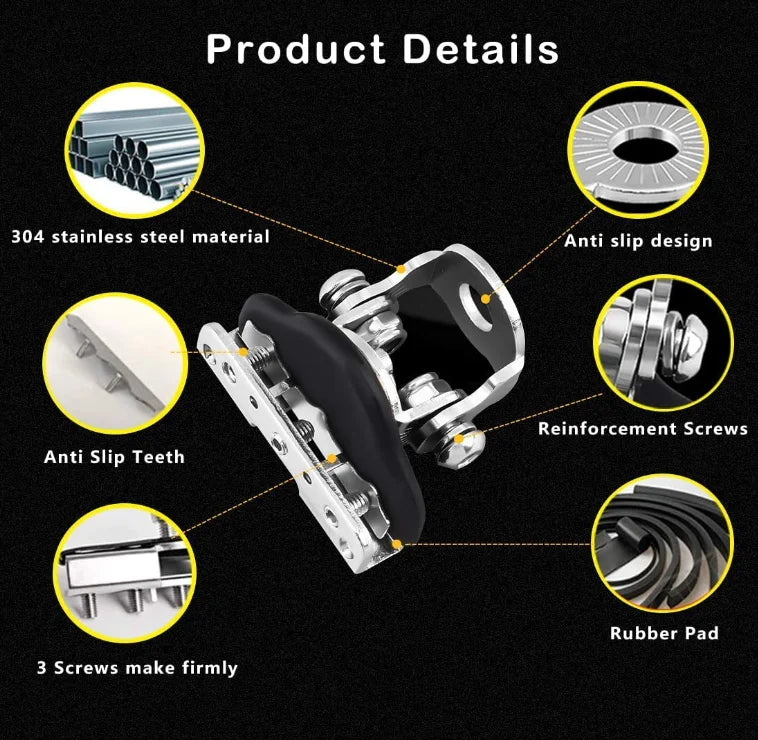 Engine Hood LED Light Bar Mounting Bracket Work Light Mount Holder Base Universal for Cars Sedan - Automotive LED Light
