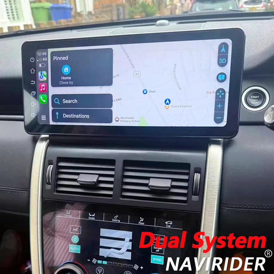 12.3inch Dual System Android HeadUnit For Land Rover Discovery Sport L550 2015-2019 Carpla