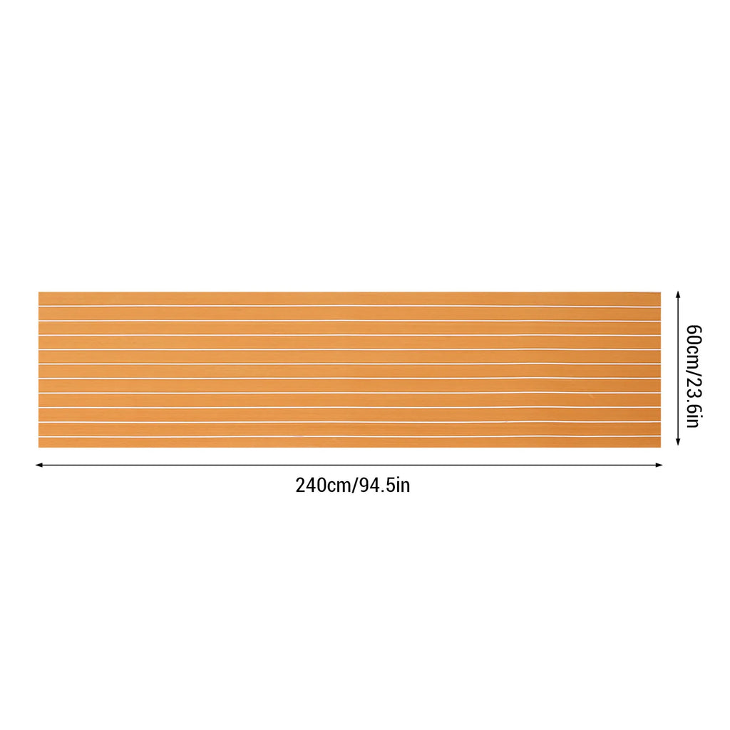1Pc 3 Colors Boat EVA Self-Adhesive Foam Boat Flooring Faux Teak Decking Sheet Pad For Boat Mari - Automotive LED Light