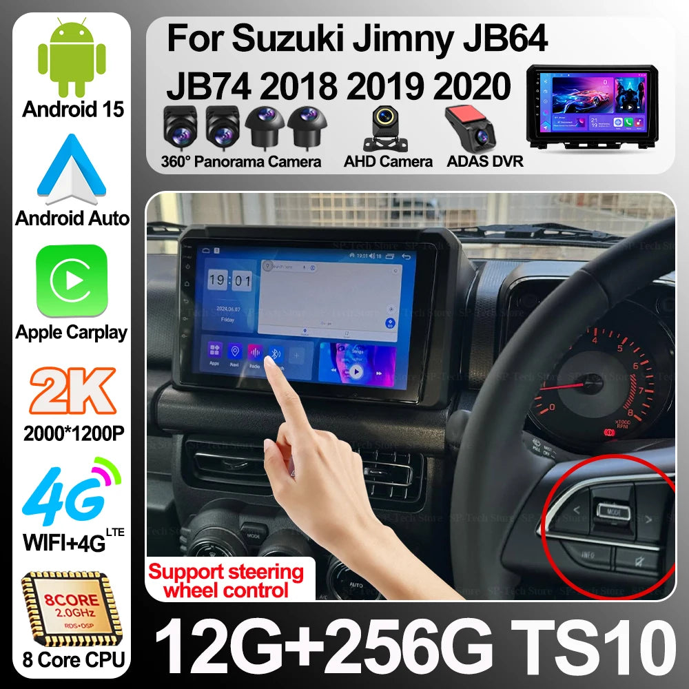 Android 16 For Suzuki Jimny Jb64 Jb74 2018 2019 2020 Antoradio 2 Din Car Multimedia Stereo | AUTOKITSHOP