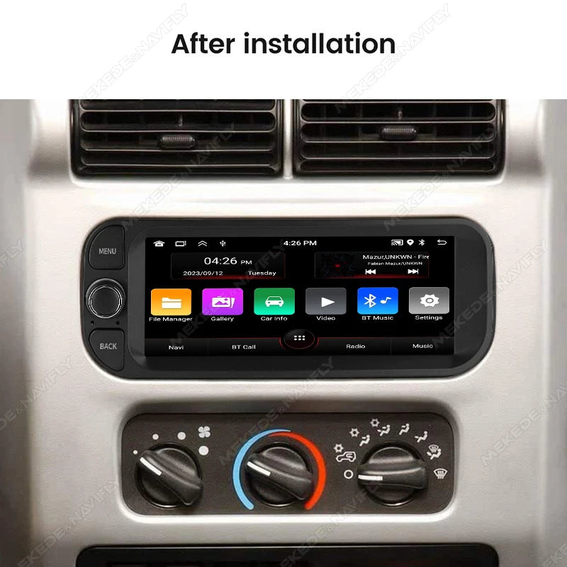 Wireless CarPlay Android Auto Multimedia Display Screen For Jeep Grand Cherokee Liberty Wr