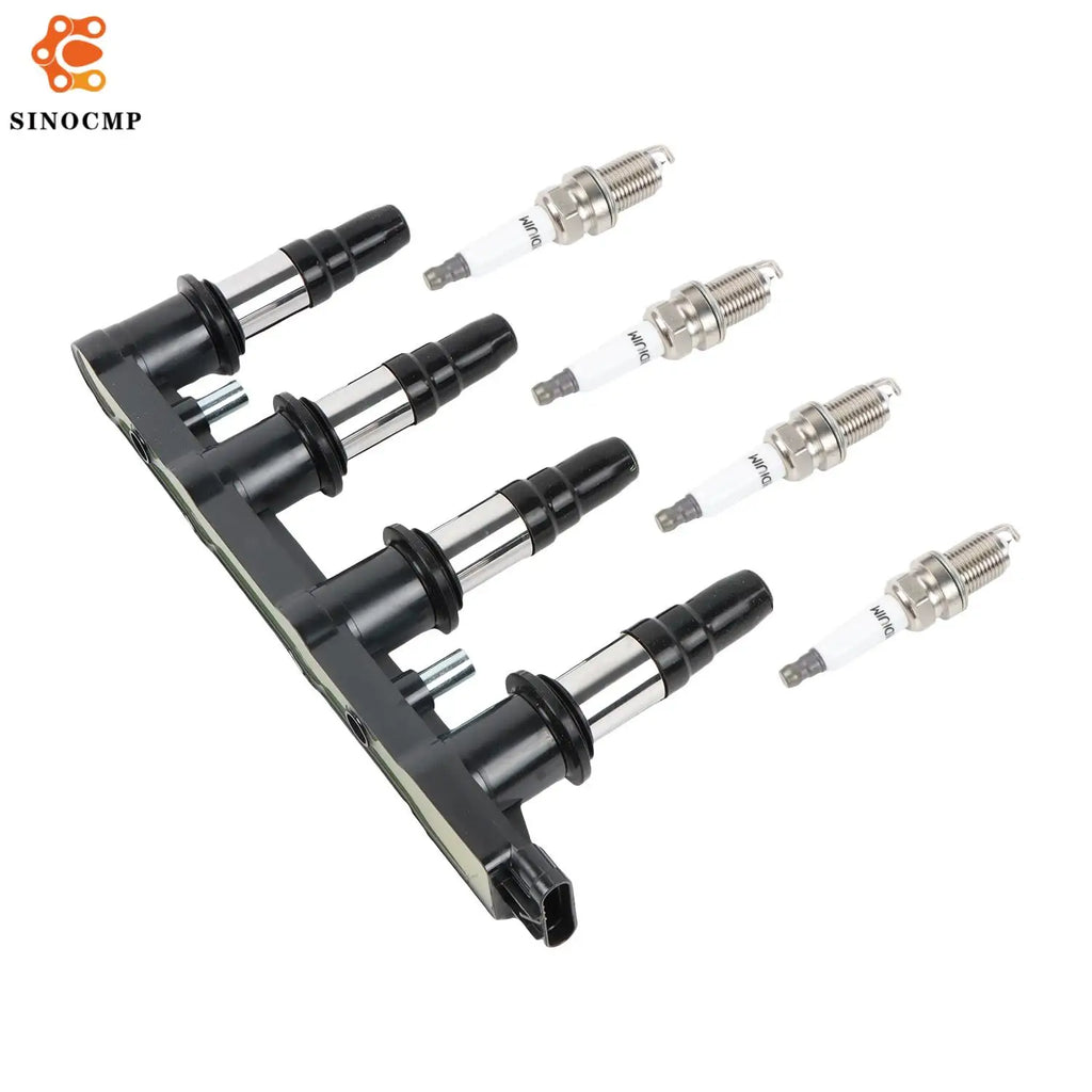 Ignition Coil+4Pcs Iridium Spark Plug UF620 5C1703 96476983 55561655 52-2058 610-00180 For