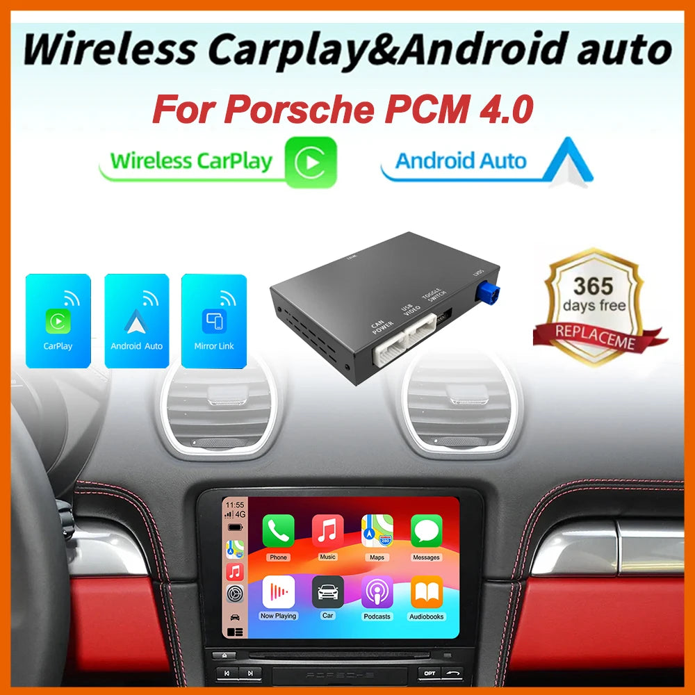 OEM Screen Upgrade Wireless Carplay Auto For Porsche Cayenne Macan 911 w/ PCM 4.0 2017-201