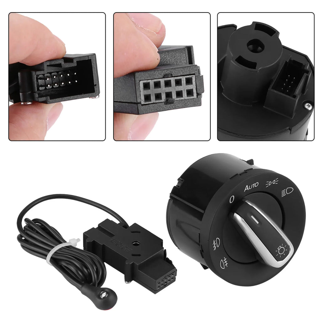 5ND941431BXSH 5ND941431B Car Headlight Switch Control&amp Sensor Moduel for MK5 MK6 B6 3C 2005‑2 - Automotive LED Light