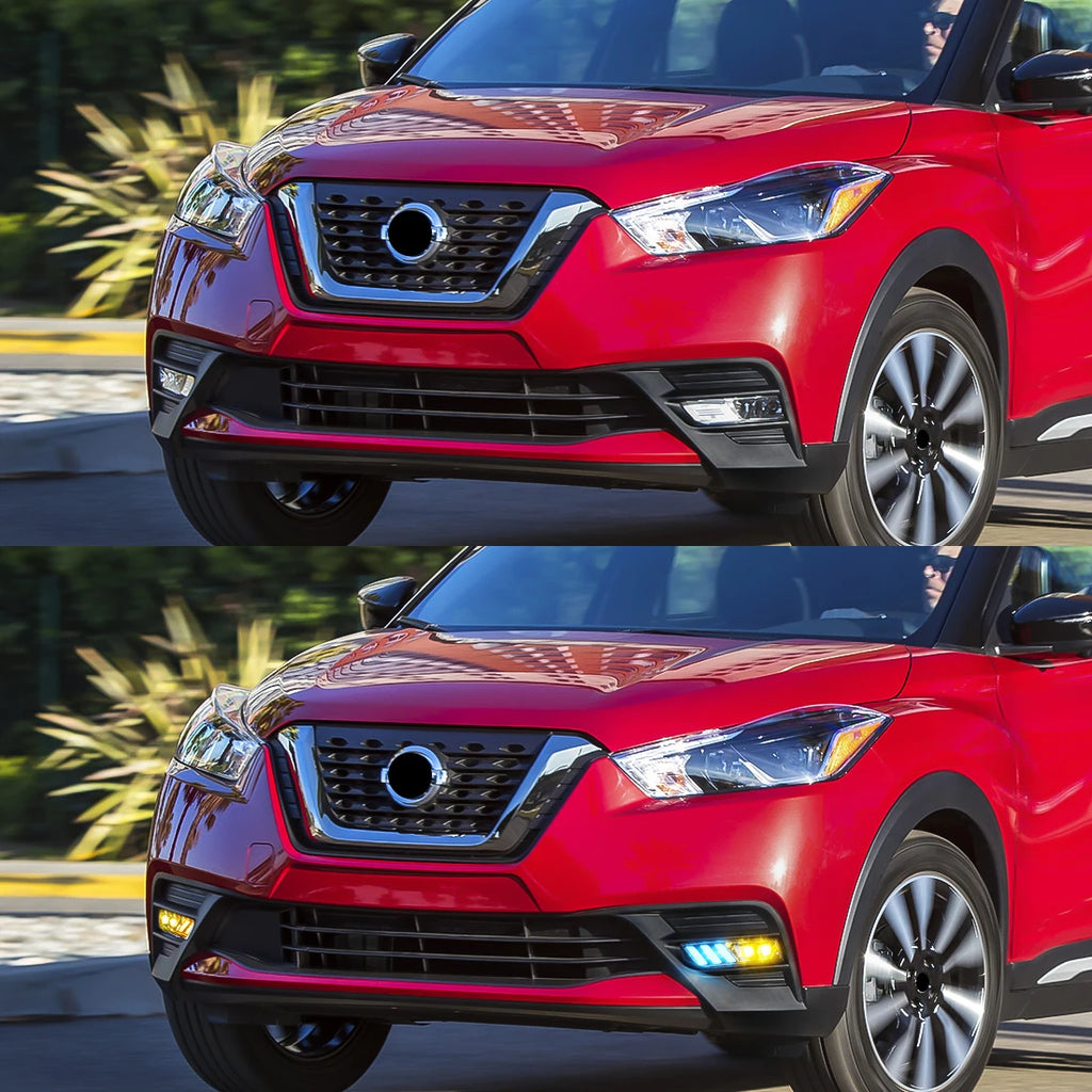 LED Fog lamp Daytime Running Light DRL For Nissan Sentra 2020 Xtrail Rogue Kicks 2017 2018 | AUTOKITSHOP