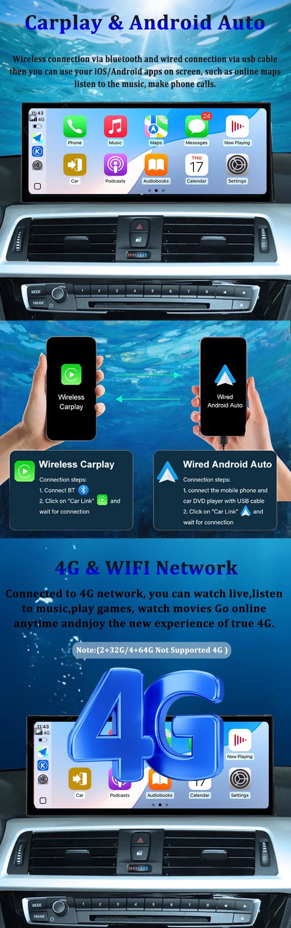Car Radio For BMW X5 F15 X6 F16 2014-2018 NBT/EVO System Multimedia Player Android 14 GPS  | AUTOKITSHOP