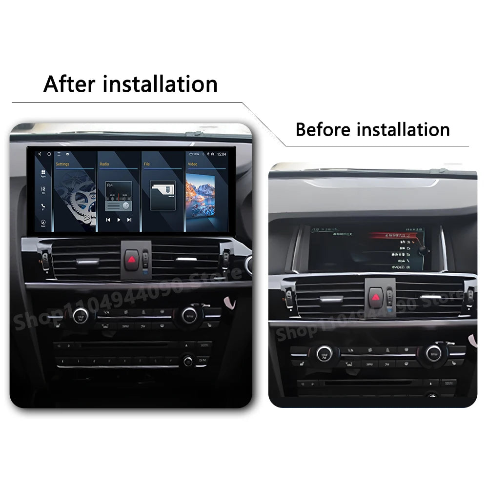 Car Android 14 Right Hand Drive for BMW X3 F25 X4 F26 2011 - 2017 CIC NBT System Carplay M