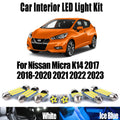 7-Piece LED Interior Light Kit for Nissan Micra K14 2017- 2019 - Canbus Dome Map Door Trunk Bulbs | AUTOKITSHOP