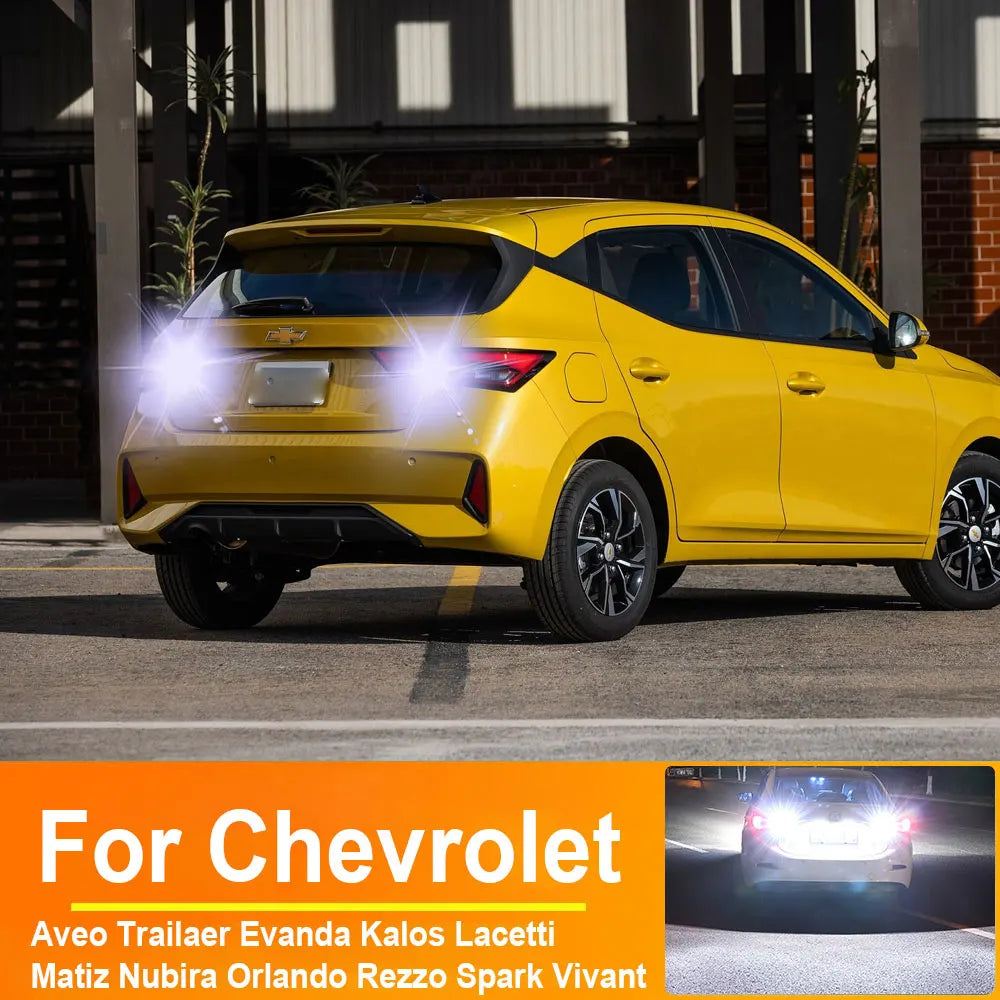 LED Interior Light Kit for Chevrolet TAveo Trailaer Evanda Kalos Lacetti Matiz Nubira Orlando Rezzo Spark Vivant P21W...