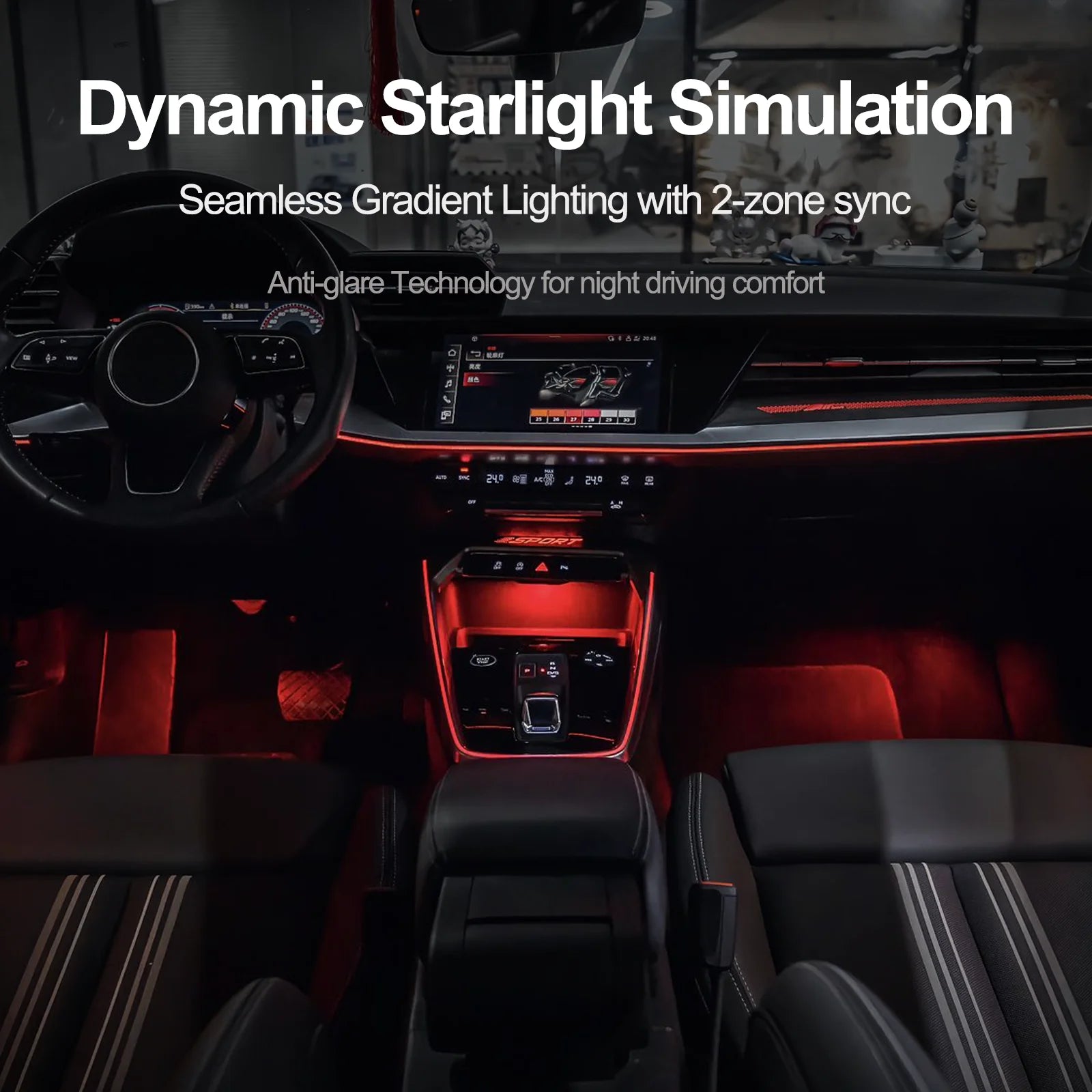 RGB - Ambient Light - for Audi RS3 A3 2013-2025 - Car Interior Lighting