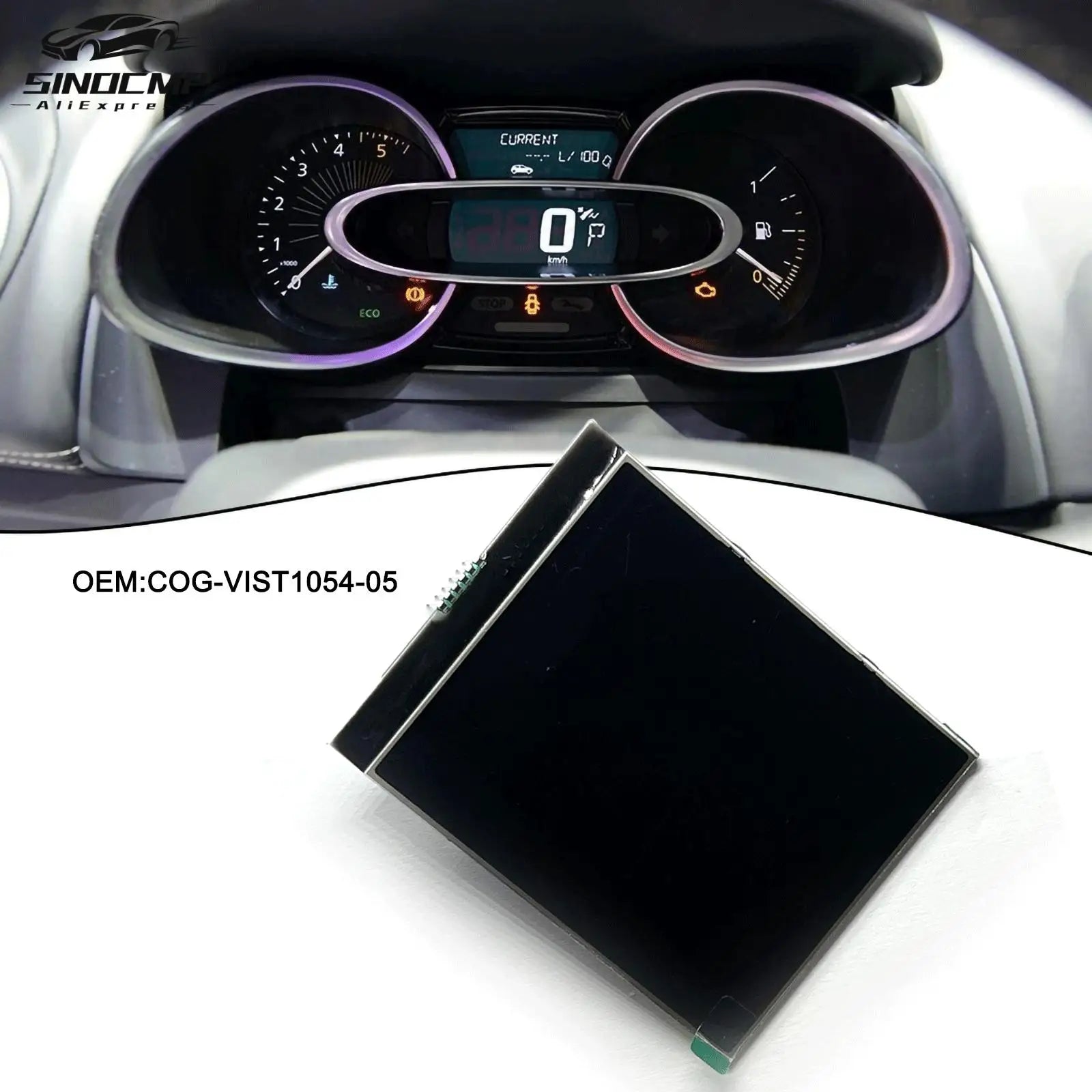 Instrument Cluster LCD Display Screen COG-VIST1054-05 For Renault Clio IV 2012-2019 Captur