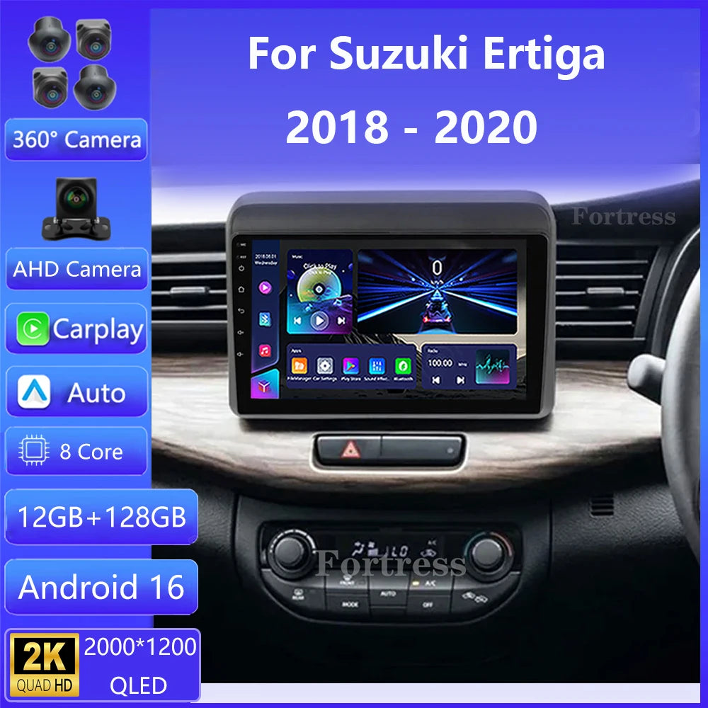 9" Android 16 Stereo For Suzuki ERTIGA 2018 2019 2020 Radio Multimedia Player Quad Core Bl