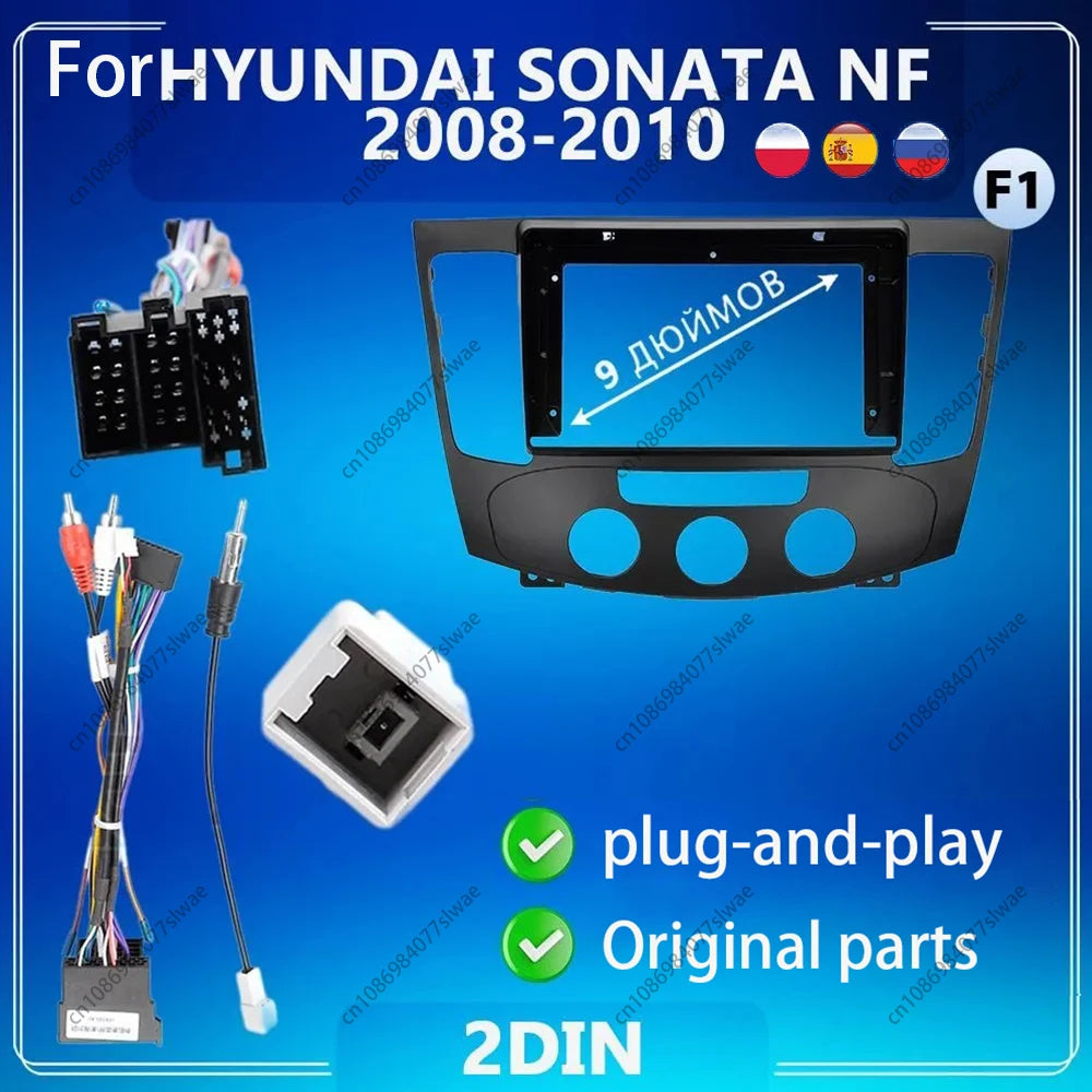 9 inch For HYUNDAI SONATA NF 2008-2010 Car Radio Fascias Android MP5 Stereo Player 2Din He