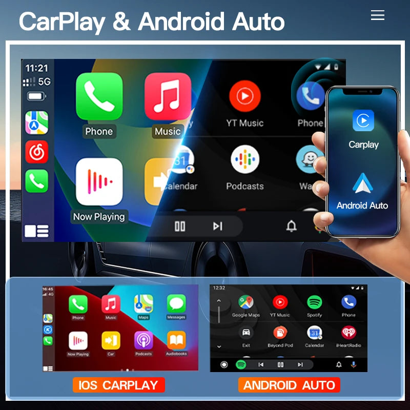 SZLELV For Mercedes Benz SL R230 SL350 SL500 SL55 SL600 Android 15 Auto Video Player Audio