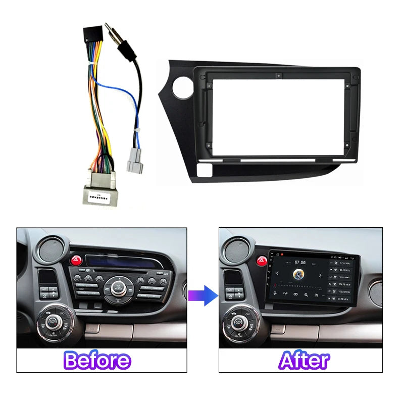 Audio Face Plate for Honda Insight 2 LHD 2009 - 2014 Car GPS Navigation Bezel Faceplate Ra | AUTOKITSHOP