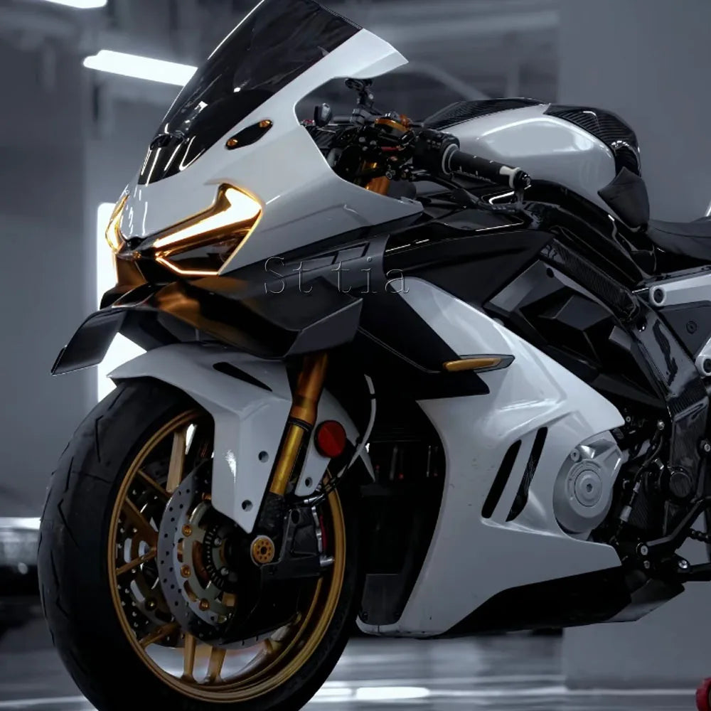 For 675SR-R 675SR 2024 2025 675 SR -R 2026 Motorcycle Accessories Fixed Front Lip Spoiler Fixed  - Automotive LED Light