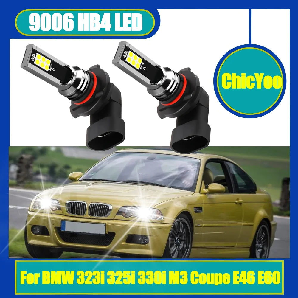 2X 20000LM High Power Canbus LED Fog Lights 60W Fog Lamps 6000K White 12V Plug and Play Fo