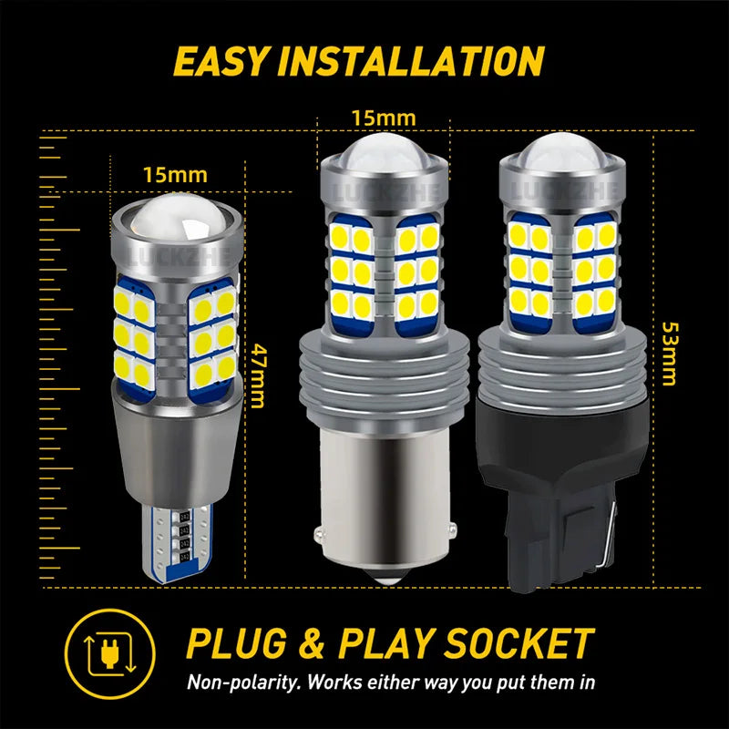 2-Piece LED Interior Light Kit for Acura ILX Accessories Backup Back Up Lamp Bulbs - Canbus Error-Free Bulbs | AUTOKI...