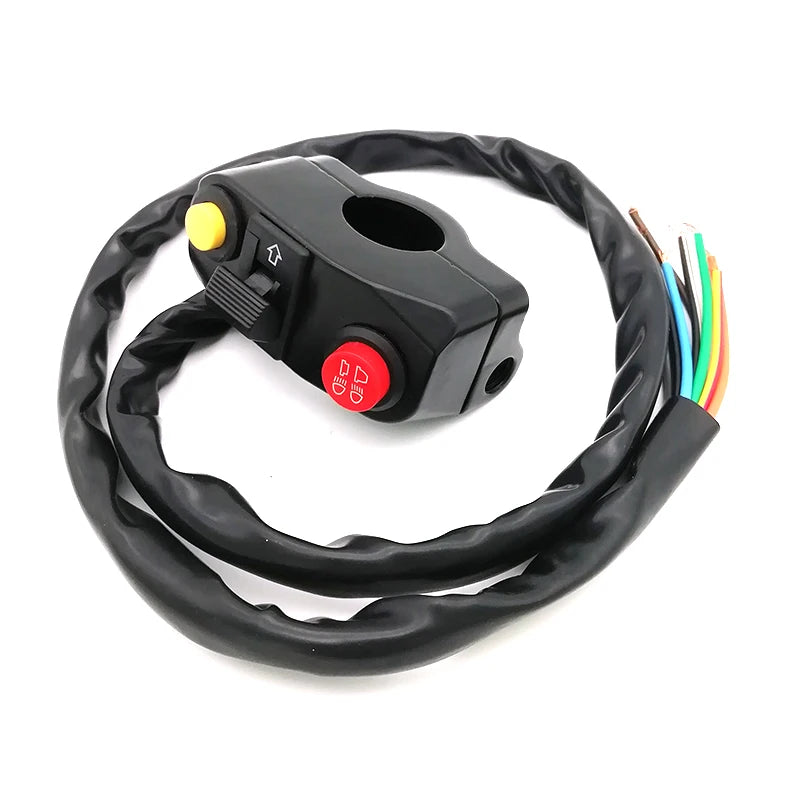Motorbike 22mm handlebar bracket switch aluminum for turn signal horn remote low beam