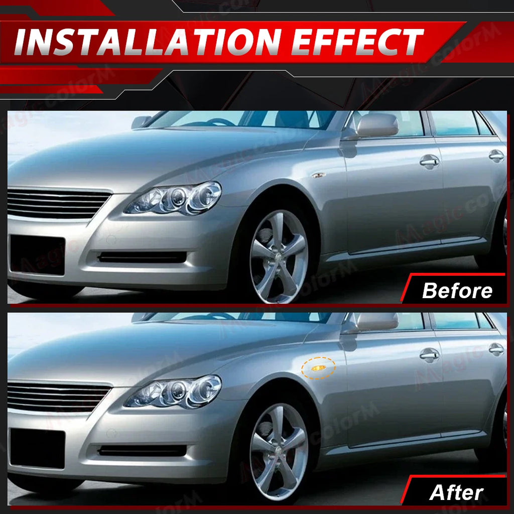 Car Side Marker For Toyota Camry Highlander Crown Kluger Reiz Lexus IS250 ES350 GS450 Fron | AUTOKITSHOP