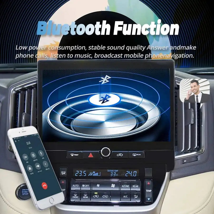 11.6" 2K Qled Screen For Toyota Land Cruiser 200 LC200 2016-2020 Navigation Radio Stereo M