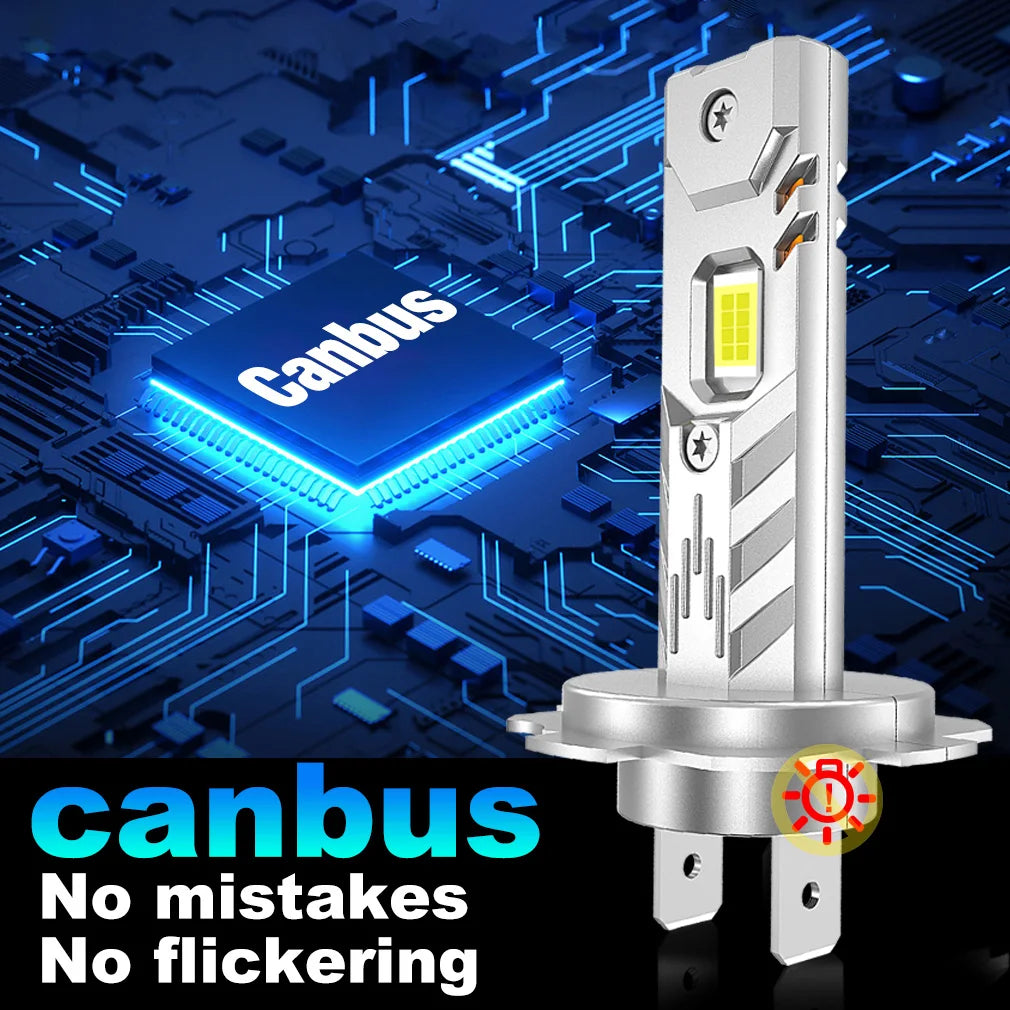 H11 H7 LED Headlight Canbus 9005 HB3 9006 HB4 Car Light Bulbs 20000LM 6500K H8 H9 Turbo Au