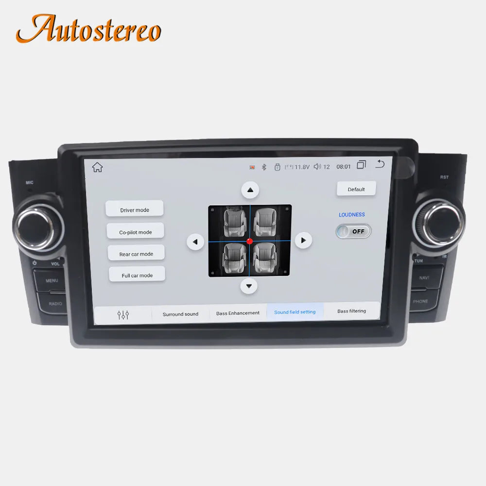 Carplay Android 14 Car Media Player For FIAT Grande Punto Linea 2007-2012 GPS Navigation C