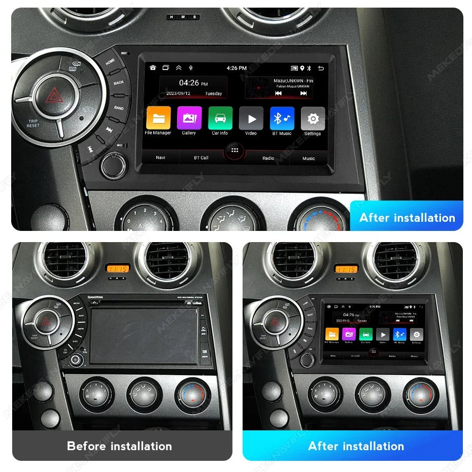 Android All in One 2 Din Car Radio for Ssangyong Kyron Actyon 2005-2011 Wireless Carplay A | AUTOKITSHOP