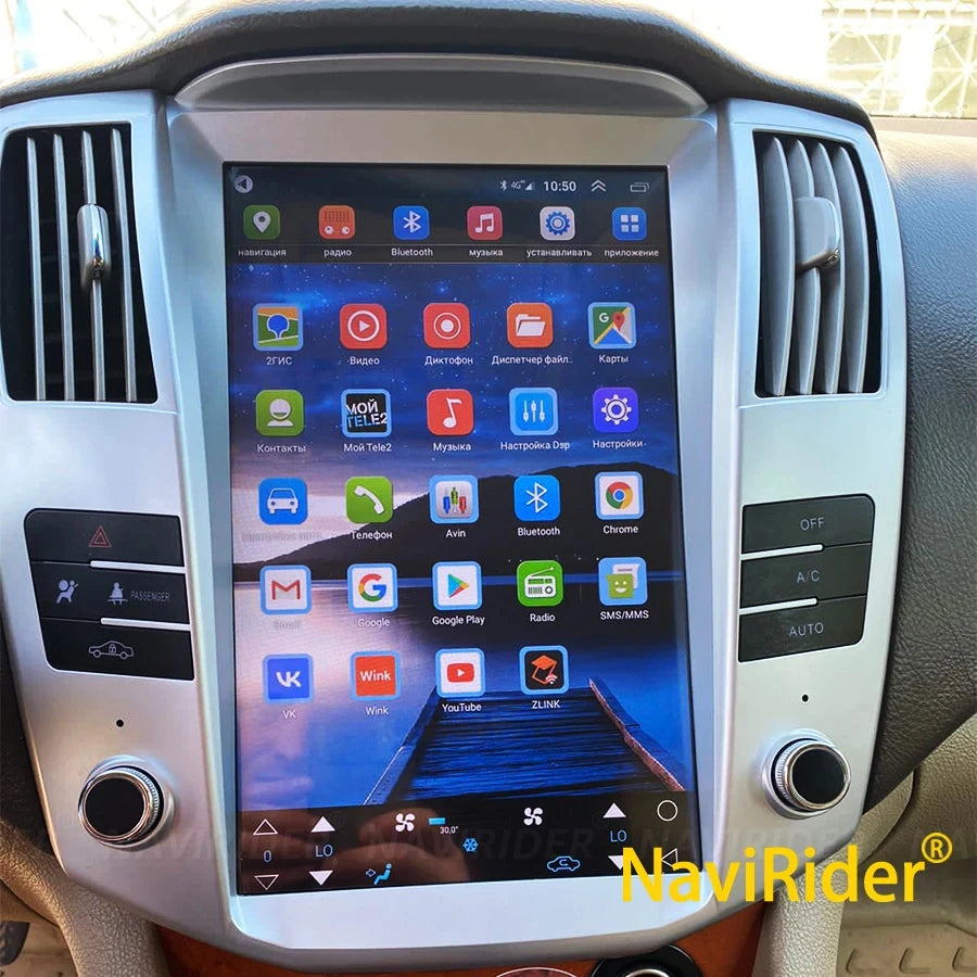 For Toyota Harrier 12.1inch Android Screen For Lexus RX300 RX330 RX350 RX400 GPS Carplay C | AUTOKITSHOP