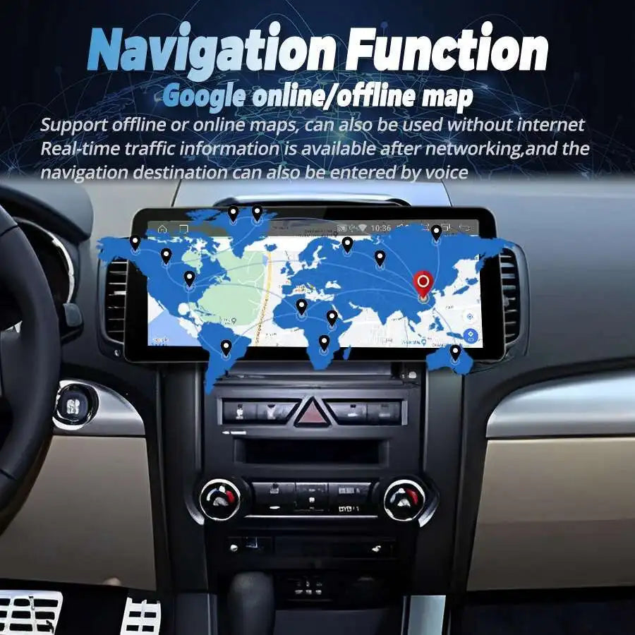 12.3inch Carplay Head Unit Car GPS Navigation Video Player Radio Stereo For KIA Sorento 20