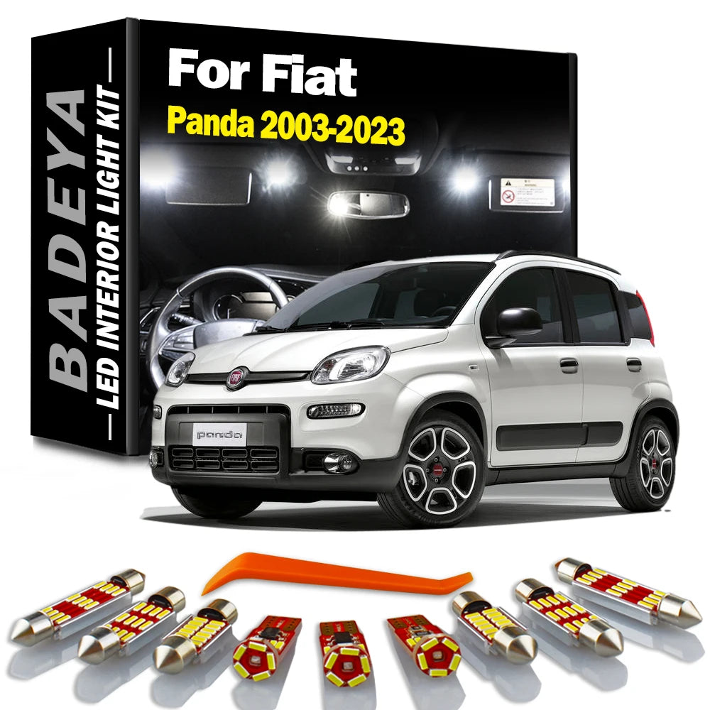 LED Interior Light Kit for Fiat 2003-2016 - Canbus Error-Free Interior Bulbs