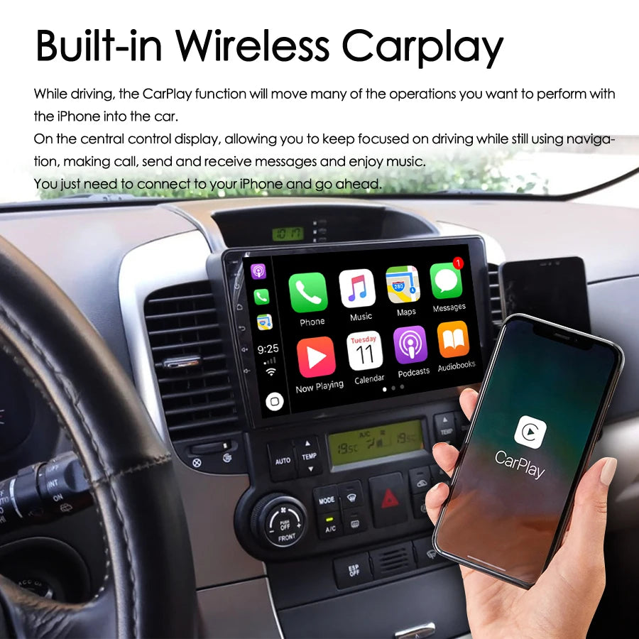 Android 13 AI Voice Car Radio 8GB+128GB GPS For KIA Grand Carnival 2007 Multimedia Video P