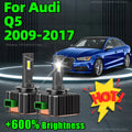 Car Headlights Turbo LED Bulb Auto Lamp 30000LM Two-sided CSP Chip 6000K For Audi Q5 2009
